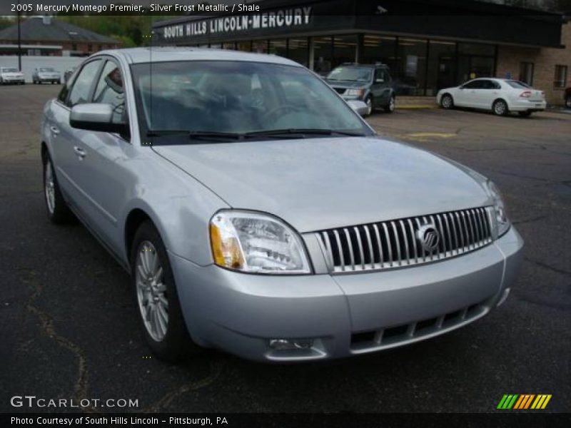 Silver Frost Metallic / Shale 2005 Mercury Montego Premier