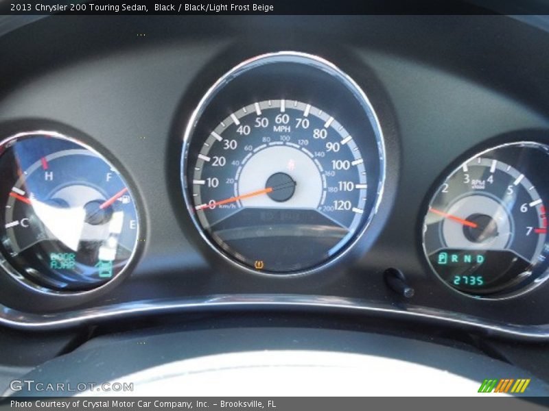 Black / Black/Light Frost Beige 2013 Chrysler 200 Touring Sedan