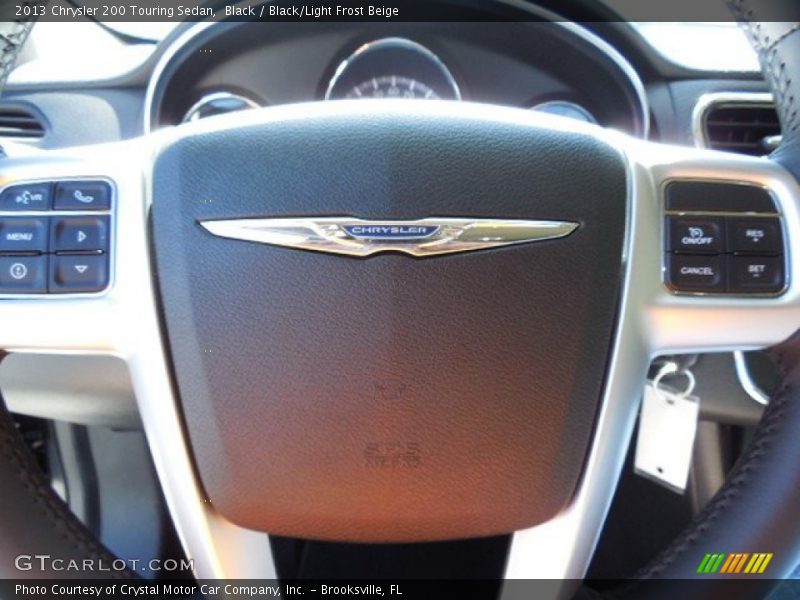 Black / Black/Light Frost Beige 2013 Chrysler 200 Touring Sedan