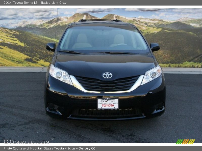 Black / Light Gray 2014 Toyota Sienna LE