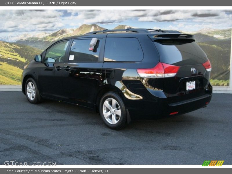Black / Light Gray 2014 Toyota Sienna LE