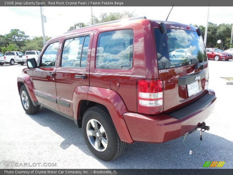 Red Rock Crystal Pearl / Pastel Pebble Beige 2008 Jeep Liberty Sport