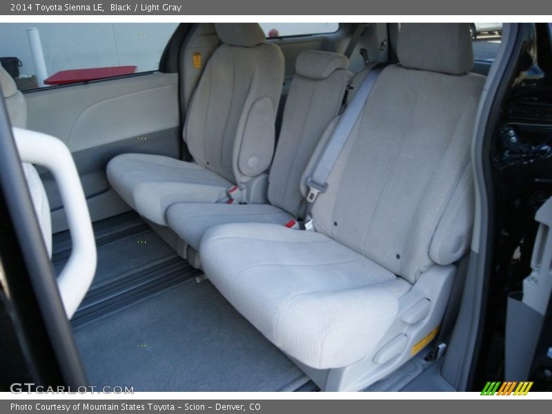 Rear Seat of 2014 Sienna LE