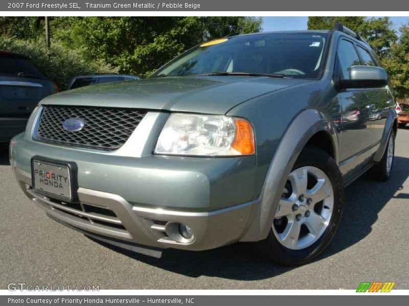 Titanium Green Metallic / Pebble Beige 2007 Ford Freestyle SEL