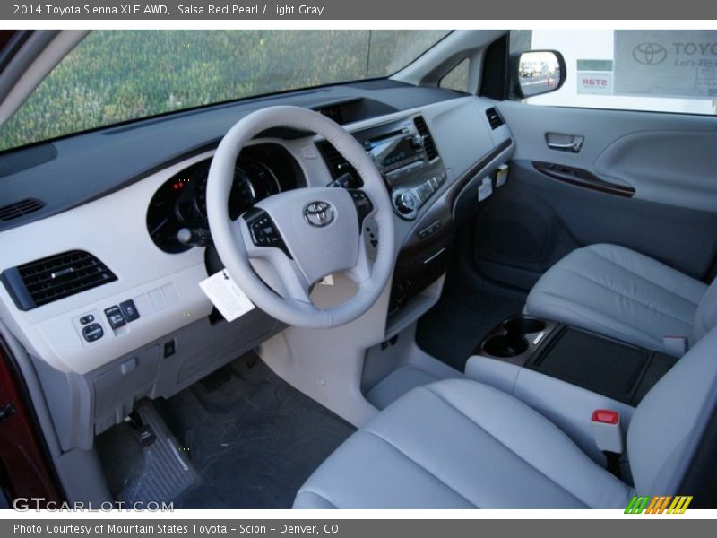  2014 Sienna XLE AWD Light Gray Interior