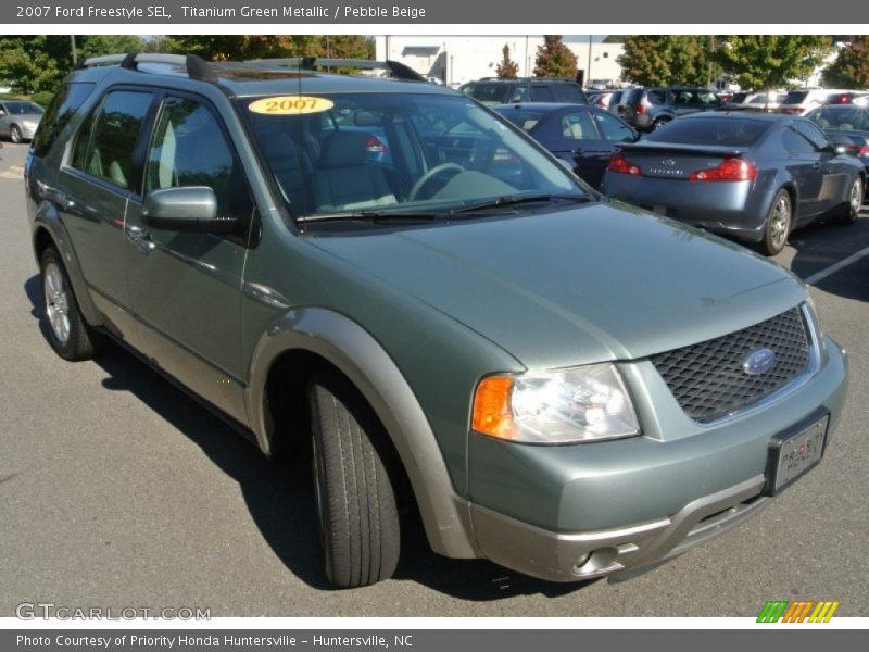 Titanium Green Metallic / Pebble Beige 2007 Ford Freestyle SEL