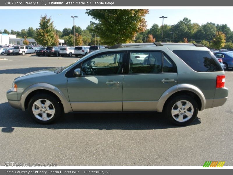 Titanium Green Metallic / Pebble Beige 2007 Ford Freestyle SEL