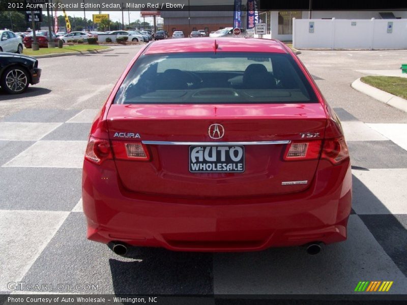 Milano Red / Ebony 2012 Acura TSX Special Edition Sedan