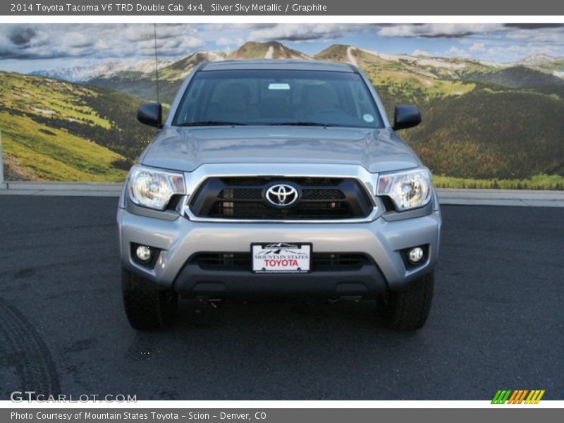 Silver Sky Metallic / Graphite 2014 Toyota Tacoma V6 TRD Double Cab 4x4