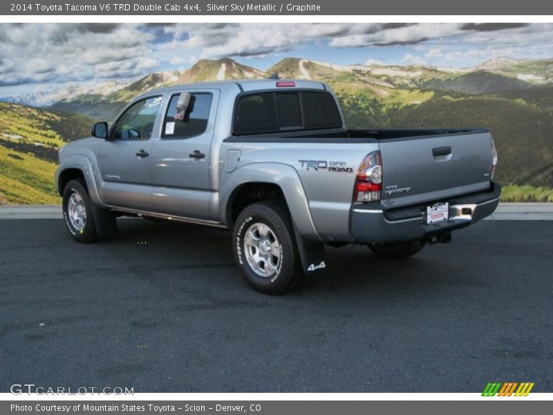 Silver Sky Metallic / Graphite 2014 Toyota Tacoma V6 TRD Double Cab 4x4