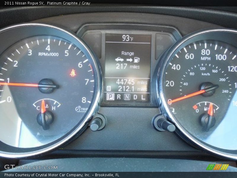 Platinum Graphite / Gray 2011 Nissan Rogue SV