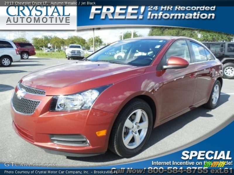 Autumn Metallic / Jet Black 2013 Chevrolet Cruze LT