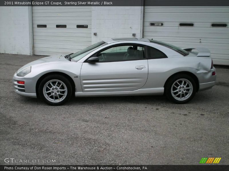 Sterling Silver Metallic / Black 2001 Mitsubishi Eclipse GT Coupe