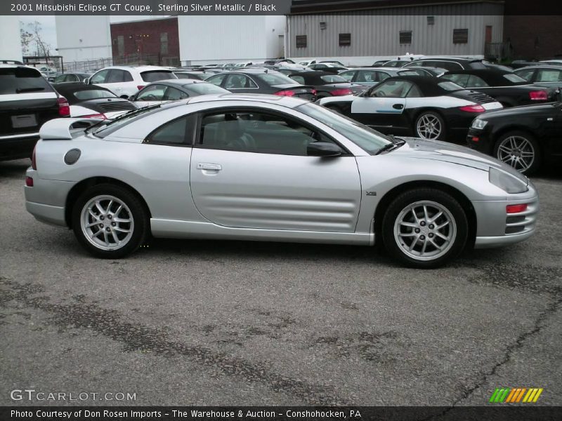 Sterling Silver Metallic / Black 2001 Mitsubishi Eclipse GT Coupe