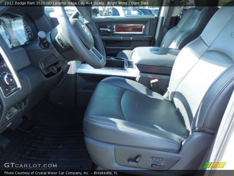 Bright White / Dark Slate 2012 Dodge Ram 3500 HD Laramie Mega Cab 4x4 Dually