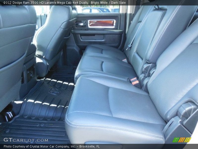 Bright White / Dark Slate 2012 Dodge Ram 3500 HD Laramie Mega Cab 4x4 Dually