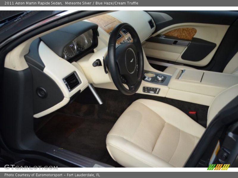  2011 Rapide Sedan Blue Haze/Cream Truffle Interior