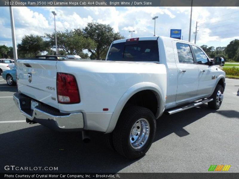Bright White / Dark Slate 2012 Dodge Ram 3500 HD Laramie Mega Cab 4x4 Dually