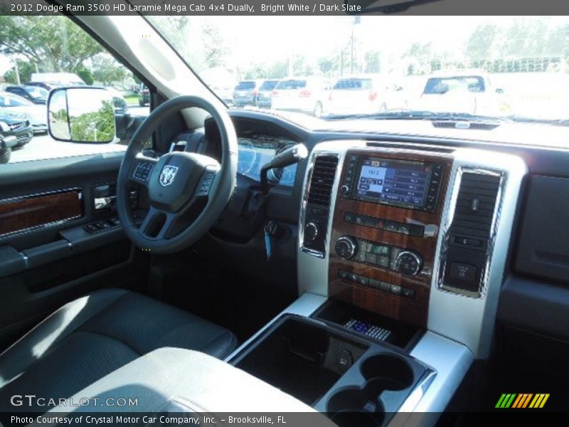 Bright White / Dark Slate 2012 Dodge Ram 3500 HD Laramie Mega Cab 4x4 Dually