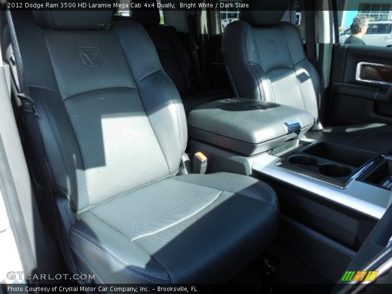Bright White / Dark Slate 2012 Dodge Ram 3500 HD Laramie Mega Cab 4x4 Dually