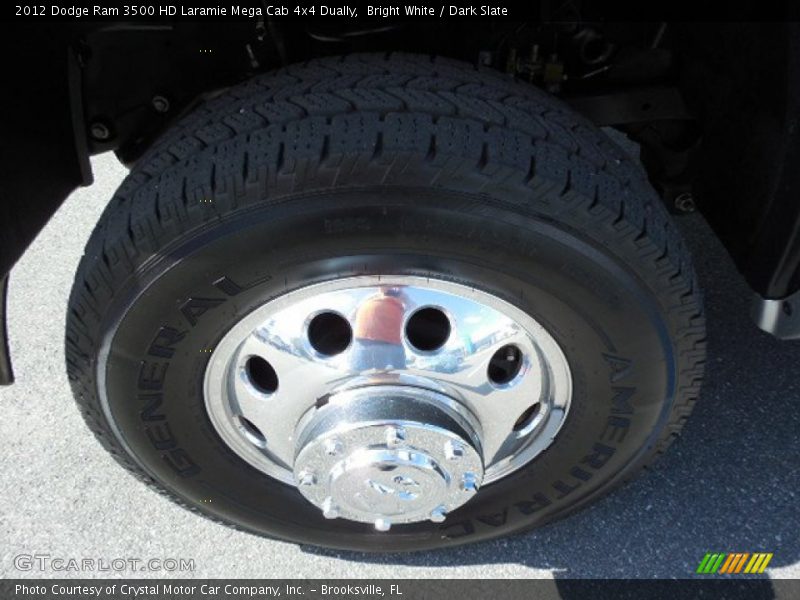 Bright White / Dark Slate 2012 Dodge Ram 3500 HD Laramie Mega Cab 4x4 Dually