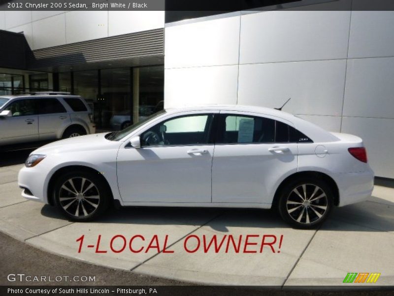 Bright White / Black 2012 Chrysler 200 S Sedan