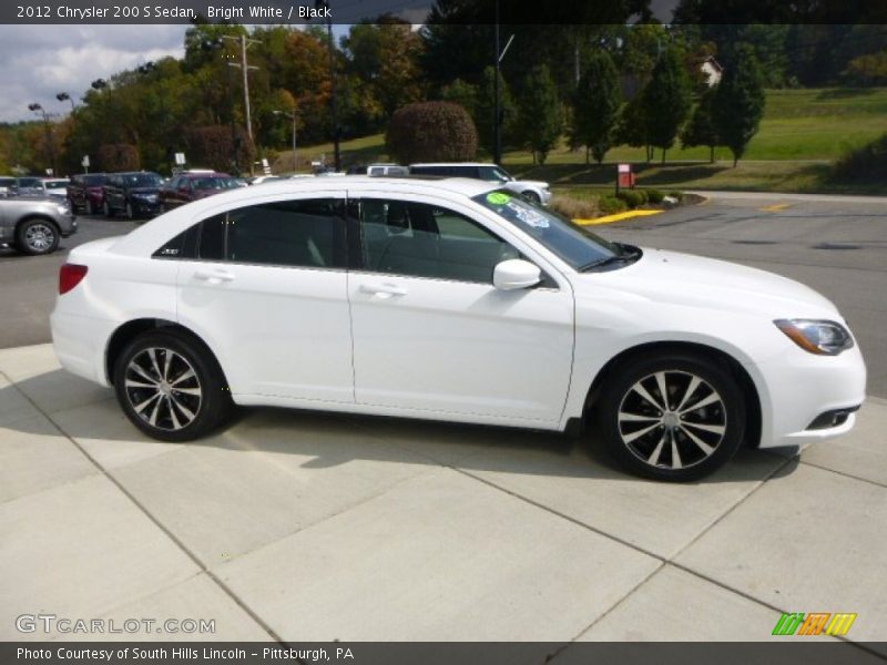 Bright White / Black 2012 Chrysler 200 S Sedan