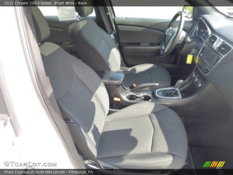 Bright White / Black 2012 Chrysler 200 S Sedan