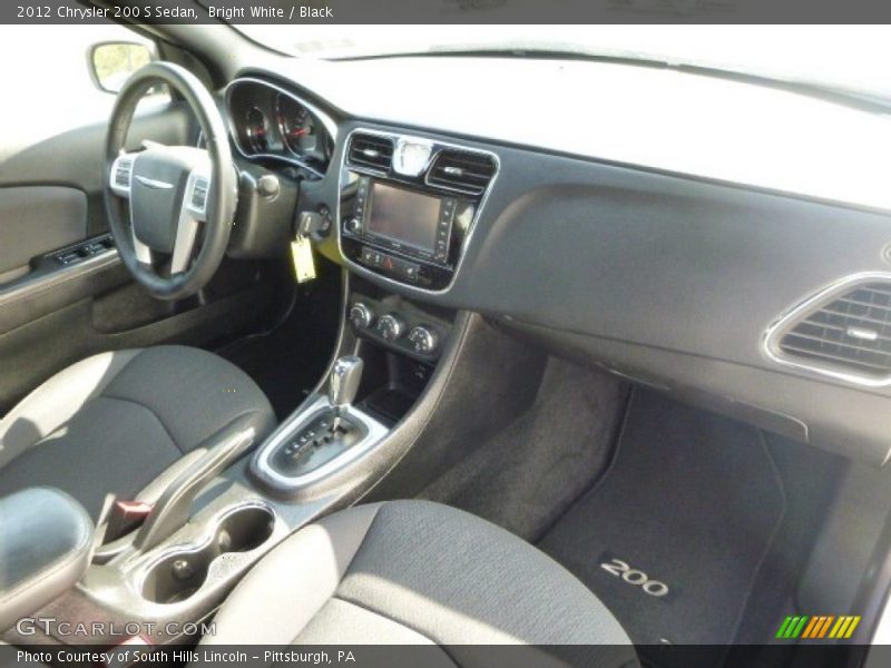 Bright White / Black 2012 Chrysler 200 S Sedan