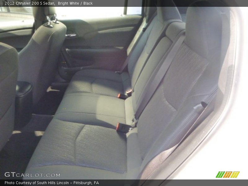 Bright White / Black 2012 Chrysler 200 S Sedan