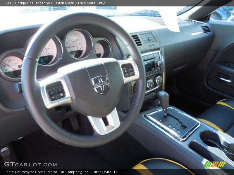 Pitch Black / Dark Slate Gray 2013 Dodge Challenger SXT