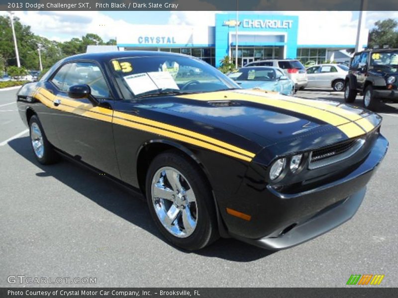 Pitch Black / Dark Slate Gray 2013 Dodge Challenger SXT