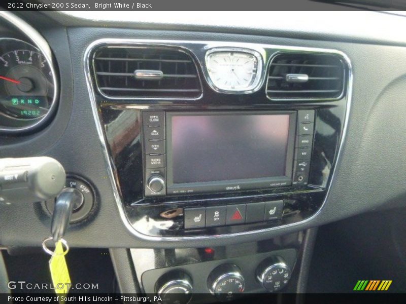 Bright White / Black 2012 Chrysler 200 S Sedan