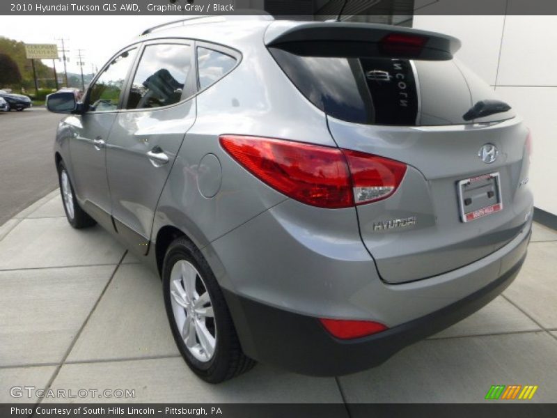 Graphite Gray / Black 2010 Hyundai Tucson GLS AWD