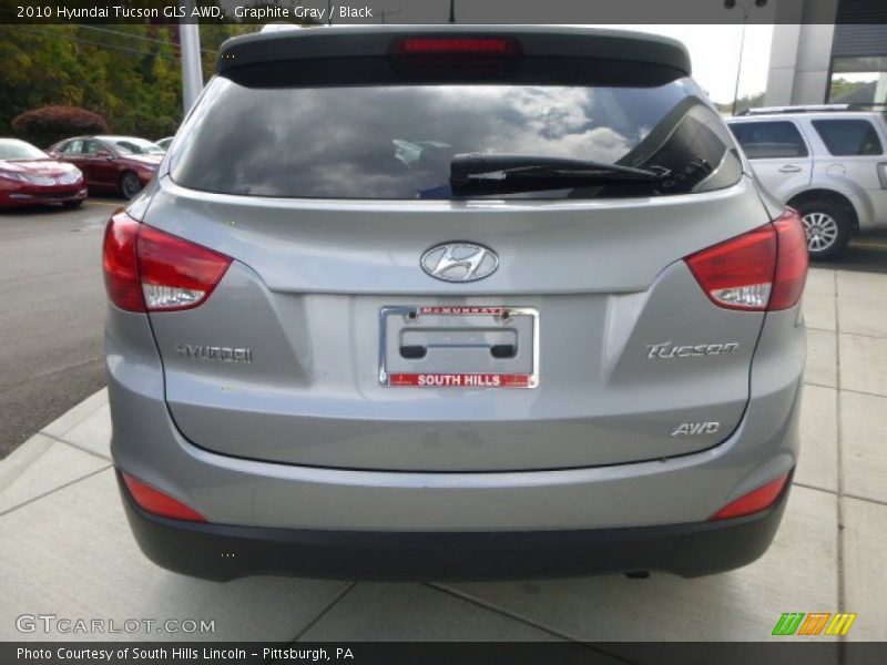 Graphite Gray / Black 2010 Hyundai Tucson GLS AWD