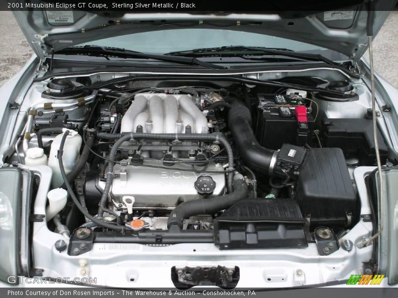 Sterling Silver Metallic / Black 2001 Mitsubishi Eclipse GT Coupe