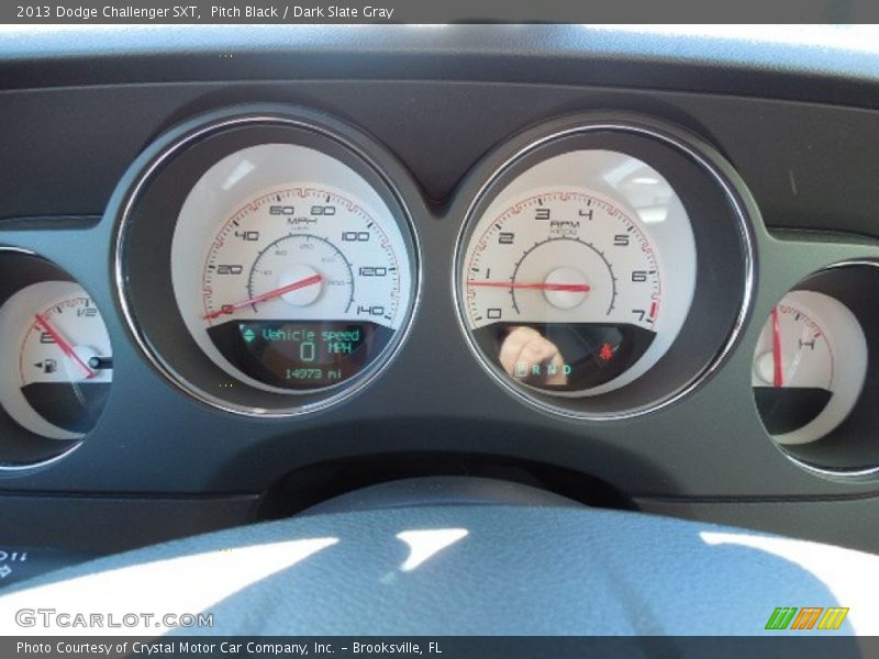 Pitch Black / Dark Slate Gray 2013 Dodge Challenger SXT