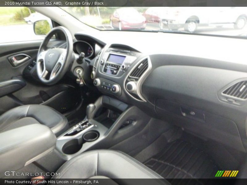 Graphite Gray / Black 2010 Hyundai Tucson GLS AWD
