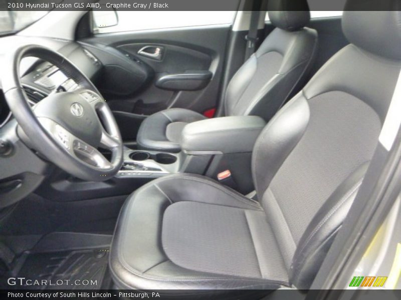 Graphite Gray / Black 2010 Hyundai Tucson GLS AWD