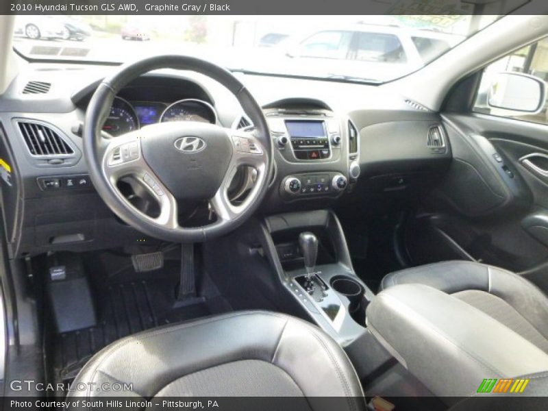 Graphite Gray / Black 2010 Hyundai Tucson GLS AWD