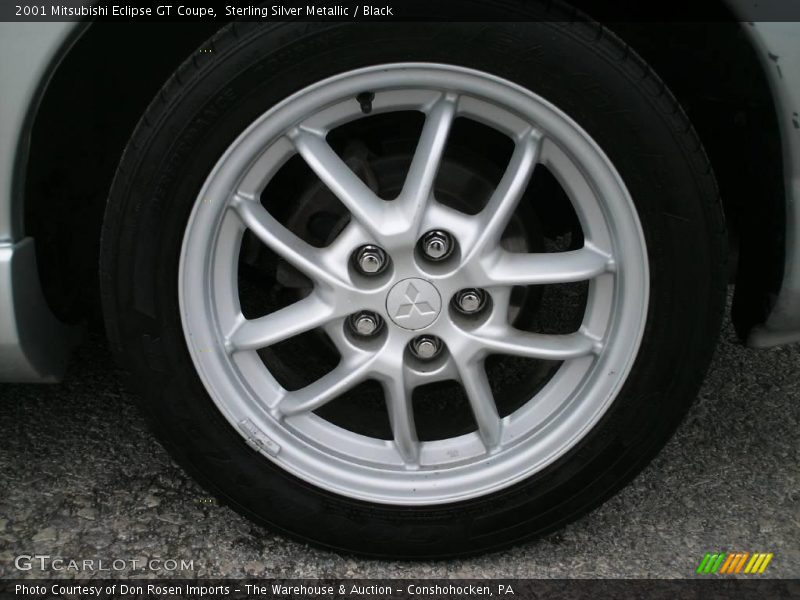 Sterling Silver Metallic / Black 2001 Mitsubishi Eclipse GT Coupe