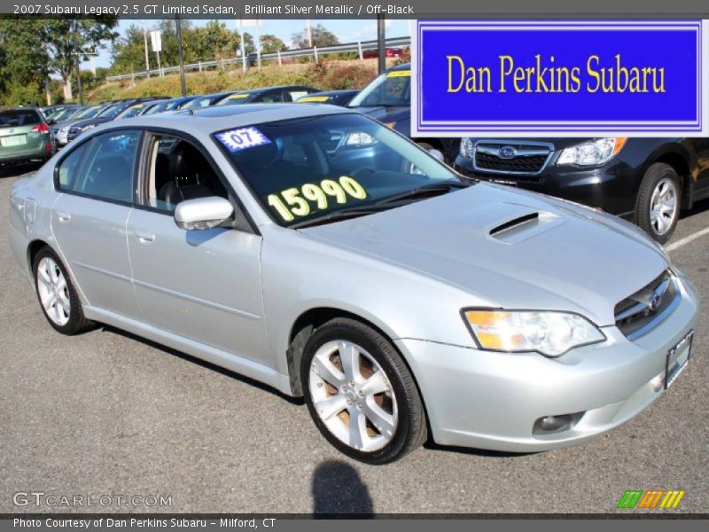 Brilliant Silver Metallic / Off-Black 2007 Subaru Legacy 2.5 GT Limited Sedan