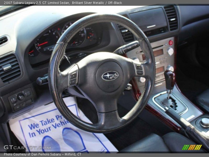 Brilliant Silver Metallic / Off-Black 2007 Subaru Legacy 2.5 GT Limited Sedan