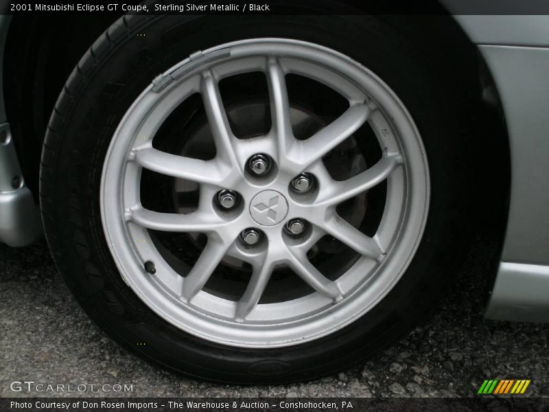 Sterling Silver Metallic / Black 2001 Mitsubishi Eclipse GT Coupe