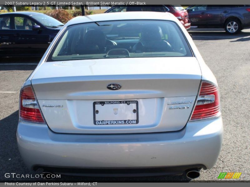 Brilliant Silver Metallic / Off-Black 2007 Subaru Legacy 2.5 GT Limited Sedan