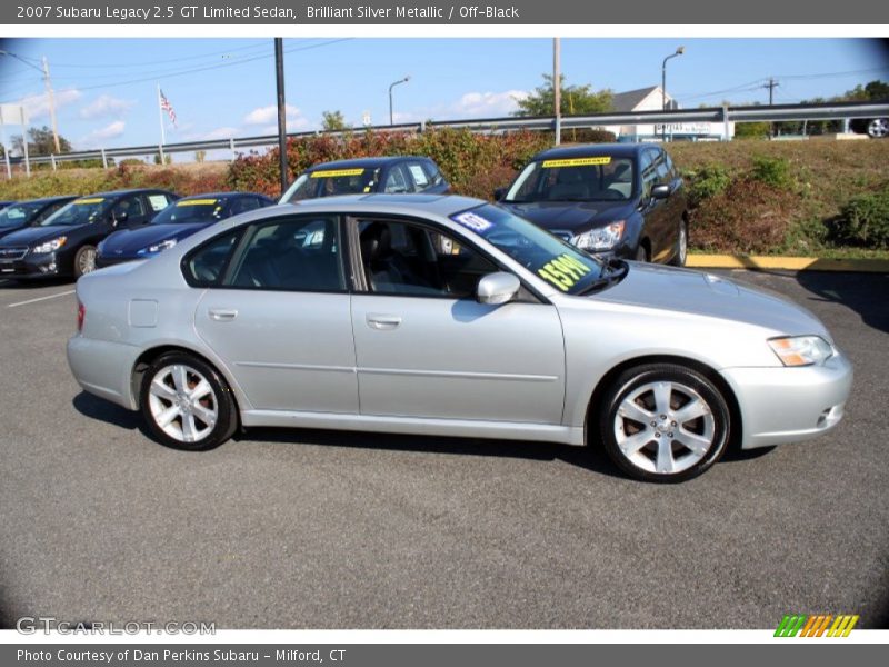 Brilliant Silver Metallic / Off-Black 2007 Subaru Legacy 2.5 GT Limited Sedan