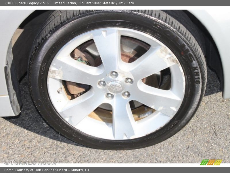 Brilliant Silver Metallic / Off-Black 2007 Subaru Legacy 2.5 GT Limited Sedan