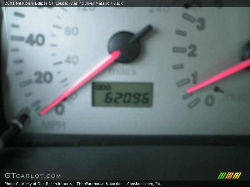 Sterling Silver Metallic / Black 2001 Mitsubishi Eclipse GT Coupe