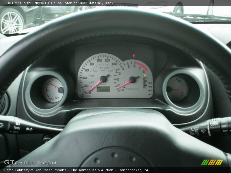 Sterling Silver Metallic / Black 2001 Mitsubishi Eclipse GT Coupe