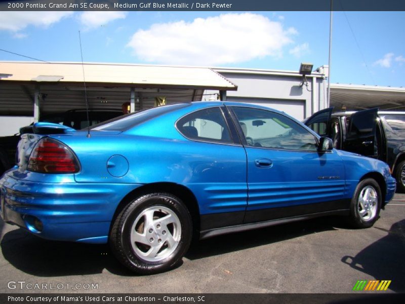 Medium Gulf Blue Metallic / Dark Pewter 2000 Pontiac Grand Am SE Coupe